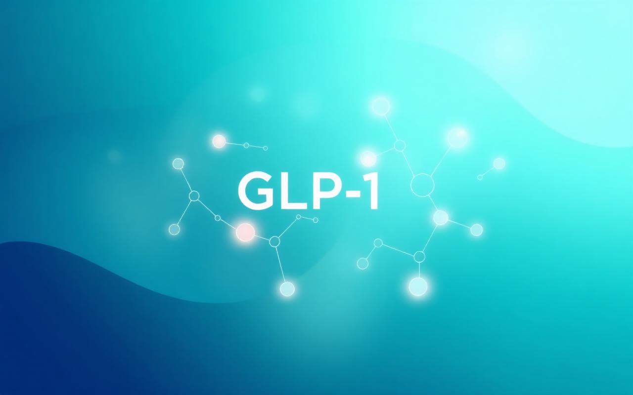GLP-1 hormone pathway illustration