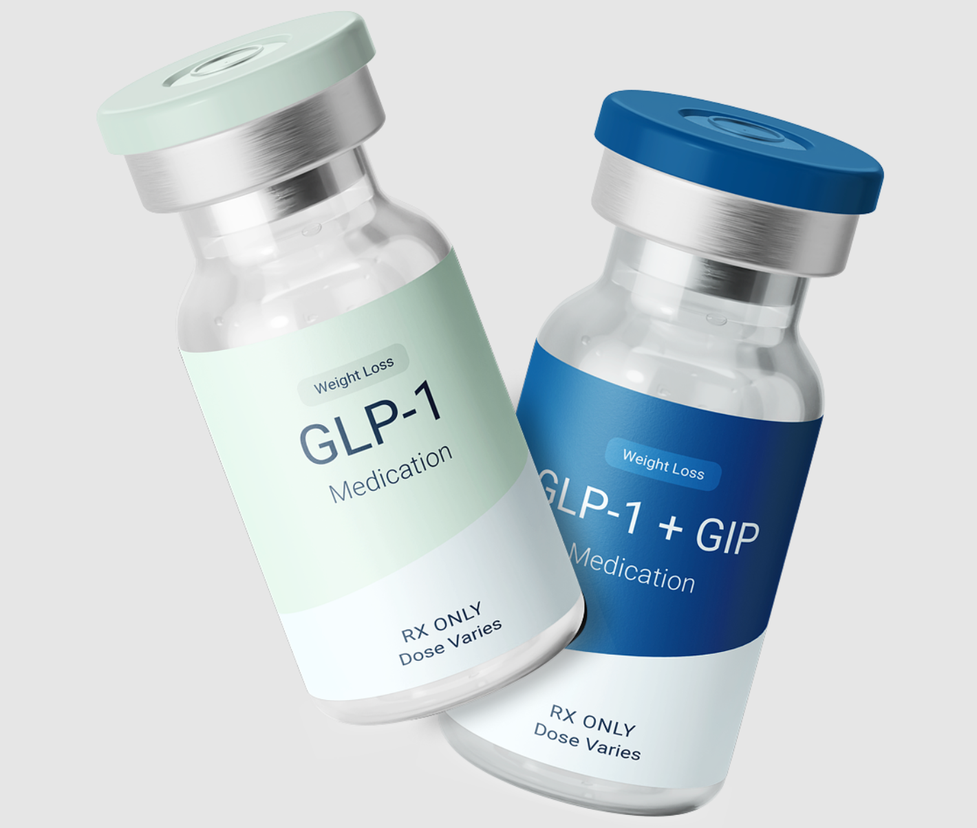 TrimRx Premium GLP-1 weight loss medication bottles